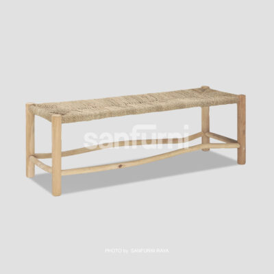 Branch Bench with Seagrass Seat